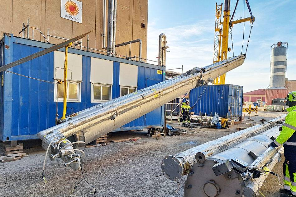 ACCSESS pilot rig is dismantled at Stora Enso's kraft pulp mill in Skutskär, Sweden