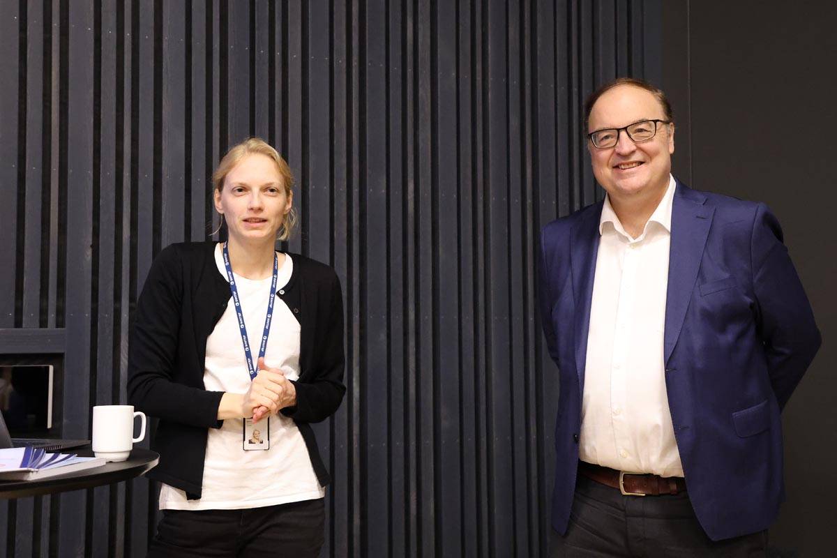 Research Manager Konstanze Kölle (SINTEF) and Professor Trond Kvamsdal (NTNU).